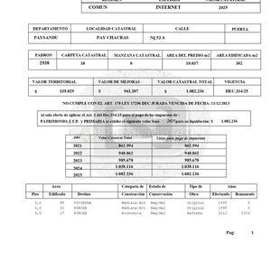 Plano Catastral y Documentación de Propiedad Rural en Paysandú - imagen 2