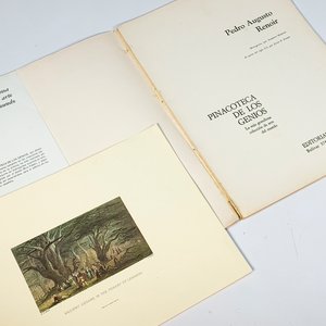 Libro "Pinacoteca de los Genios" y Carpeta "Auguste Rodin" - imagen 2