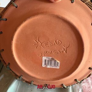 Lote de Vasos, Copitas y Paneras de Cerámica y Paja - imagen 4
