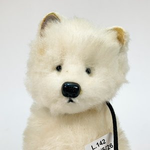 Peluche de Perro Blanco, 20 cm - imagen 2