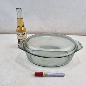 Fuente Oval de Vidrio Refractario con Tapa - imagen 2