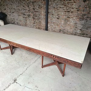 Mesa Estilo Inglés con Tapa de Mármol - imagen 6