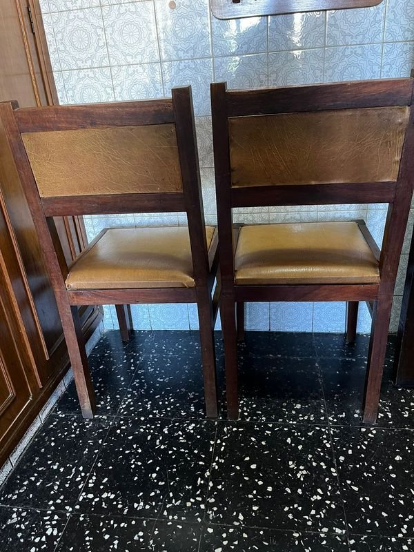 Sillas de madera y pantasote para bar o comedor - imagen 2