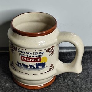 Jarra Cerámica "Club Parque de la Plata" "Fiesta del Chopp Pilsen" 1988 - imagen 3