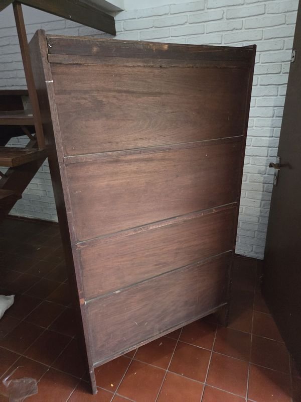 Biblioteca Americana tipo Thompson con secretaire y Globo Wernicke principios de siglo XIX - imagen 8