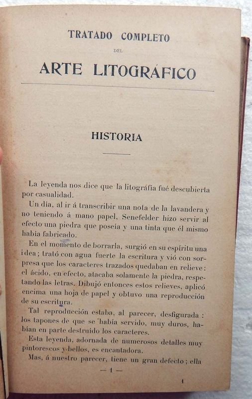 Libro antiguo de arte litográfico, Tratado Completo Del Arte Litográfico - imagen 3
