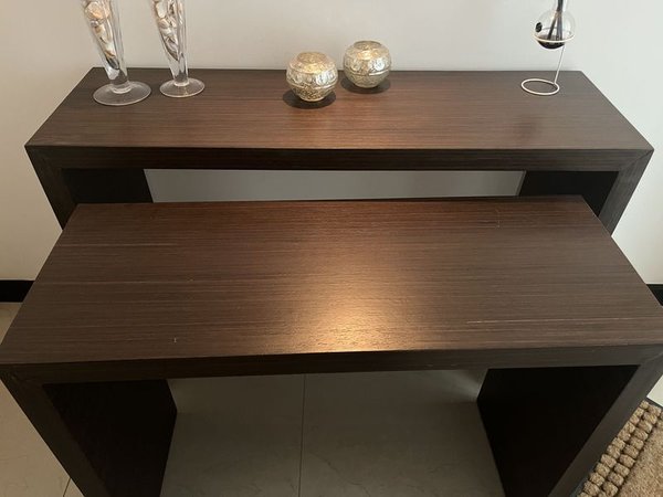 Mesa consola madera wengue de diseño moderno - imagen 4
