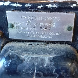 Compás Giroscópico Sperry Gyroscope "GYROSYN" para Aeronaves Militares - imagen 4
