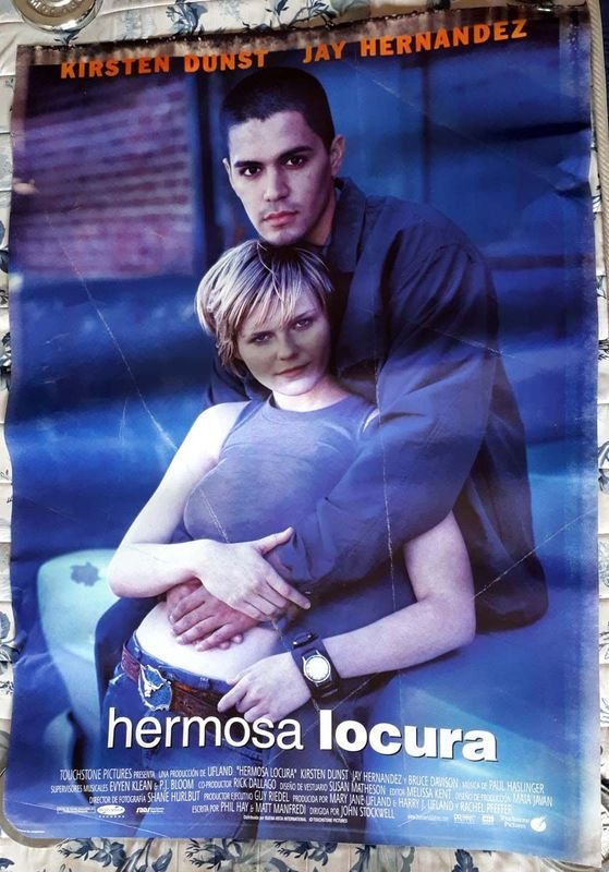 Poster Original "Hermosa Locura" (Crazy/Beautiful) - Kirsten Dunst (2001)