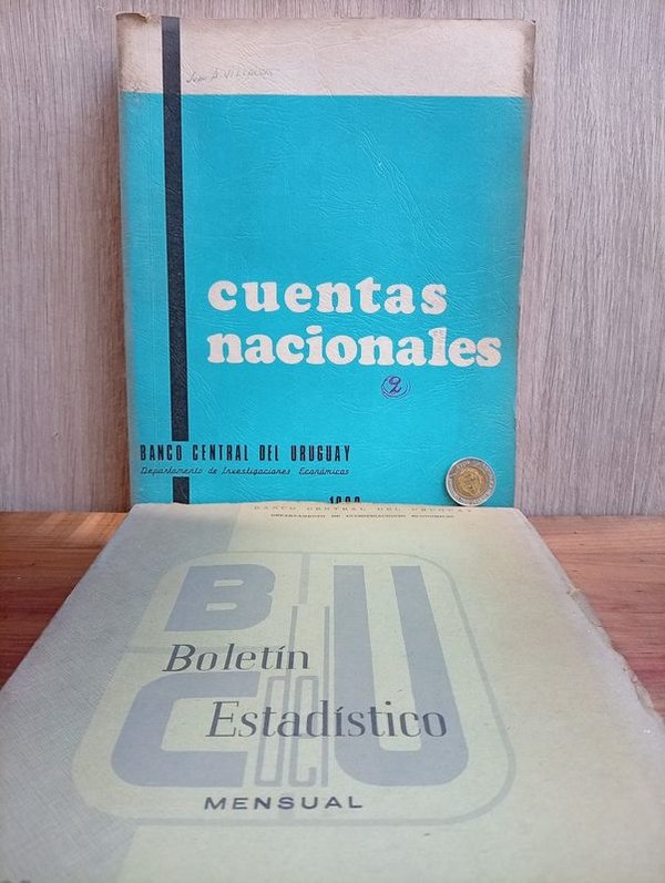 Lote de 3 Publicaciones del Banco Central del Uruguay: Cuentas Nacionales y Boletín Estadístico - imagen 1