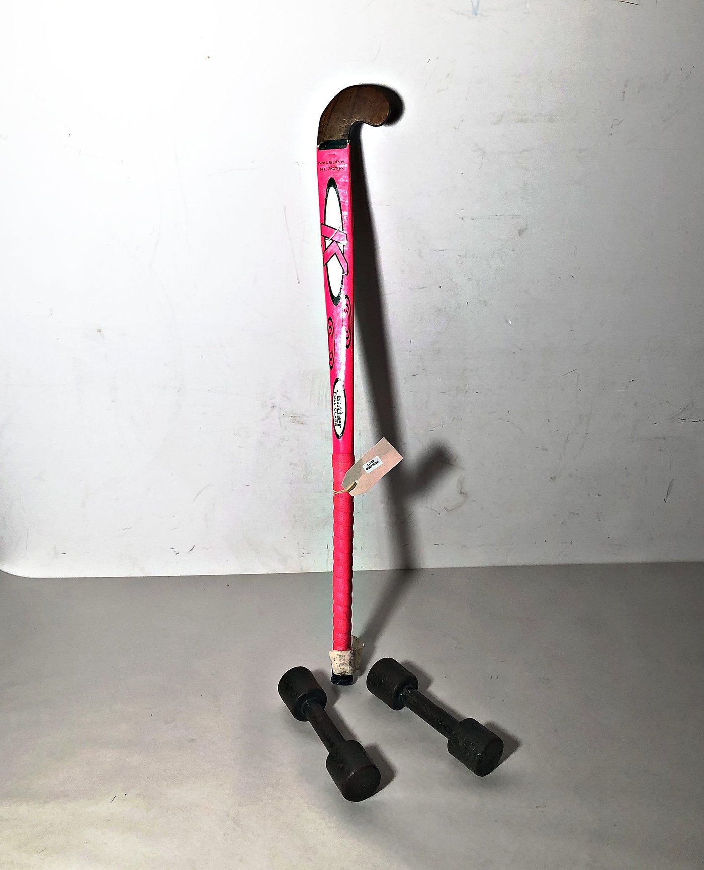 Dos Pesas de 2Kg y Palo de Hockey Rosa Panther