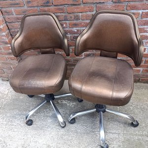 Par de Butacas Giratorias con Ruedas para Mesa de Juego - imagen 2