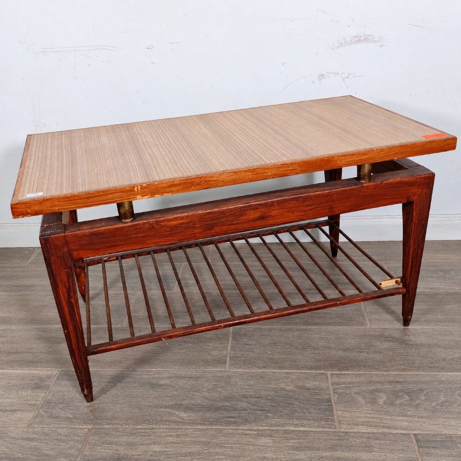 Mesa de Sala Estilo Americano con Estante Inferior