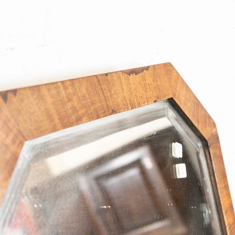 Espejo probador art nouveau con marco de madera - imagen 3