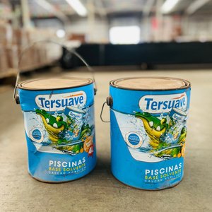 Lote x2 Latas de Base Solvente para Piscinas Tersuave 4L - imagen 1