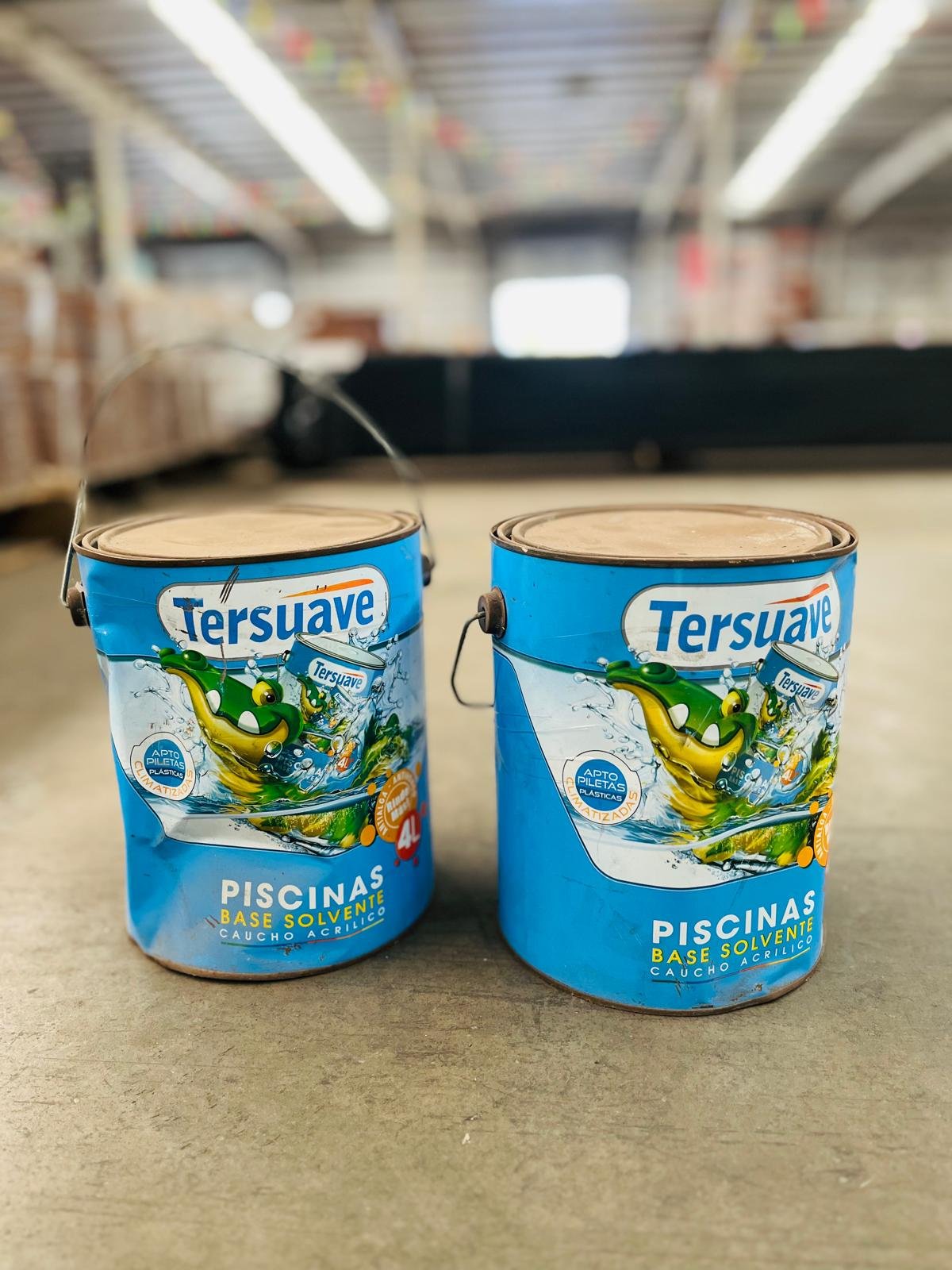 Lote x2 Latas de Base Solvente para Piscinas Tersuave 4L