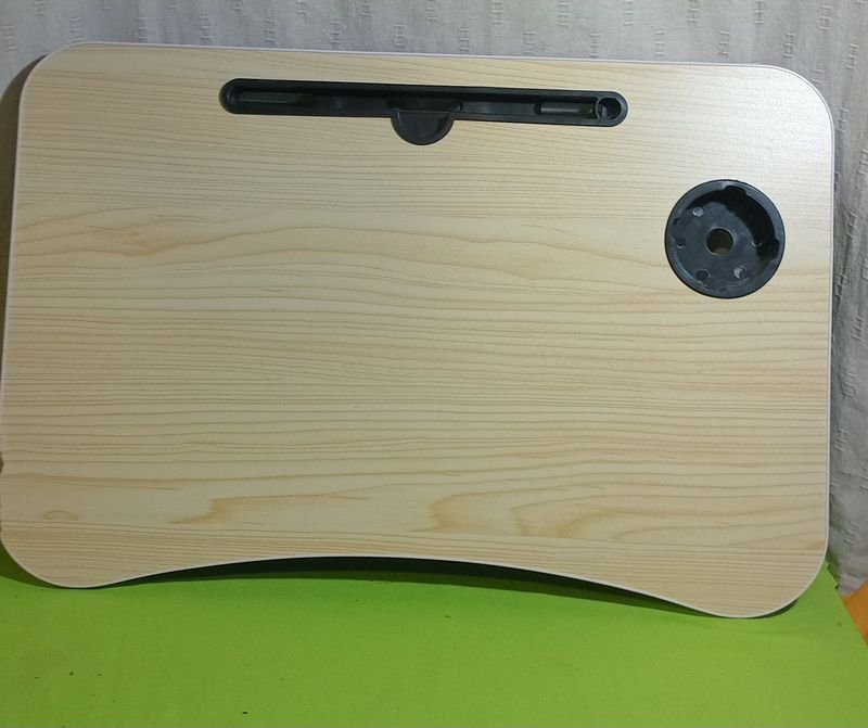 Mesa Plegable para Cama con Soporte para Tablet y Posavasos