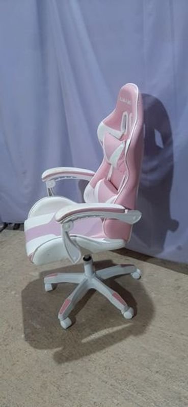 Silla de escritorio gamer rosada - imagen 2