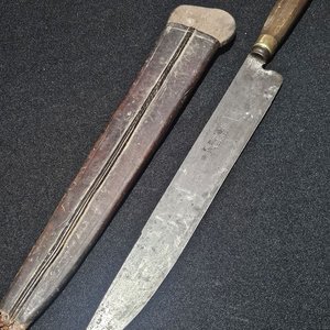 Cuchillo Franz Wenk Solingen Hoja 28.5 cm con Vaina Original - imagen 3