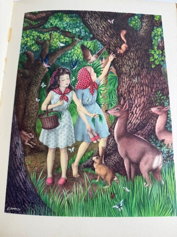 Libro raro de Blancanieves y otros cuentos, hermanos Grimm, editorial Flammarion circa 1950 - imagen 5