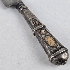 Cuchillo Criollo con Mango de Platería y Hoja "Acero Solingen Guazubira" - imagen 5
