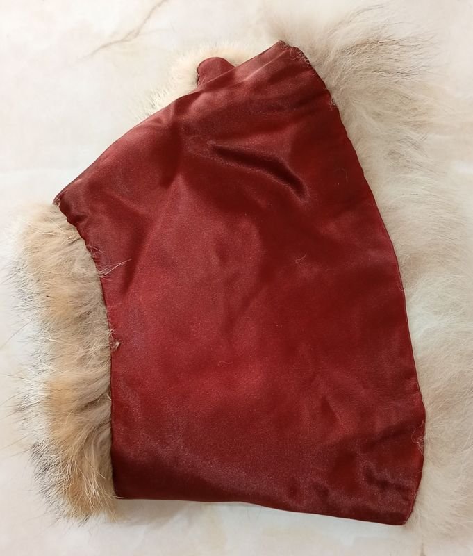 Cuello de piel de Zorro con forro - imagen 3