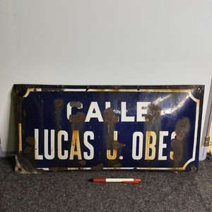 Lote anterior: Chapa Esmaltada "Calle Lucas J. Obes" Bombe