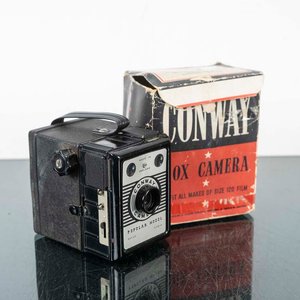 Cámara Fotográfica Conway Popular Model, Made in England, con Caja - imagen 1