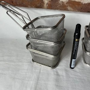 Lote siguiente: Set de 6 Canastos Metálicos para Freír o Presentación