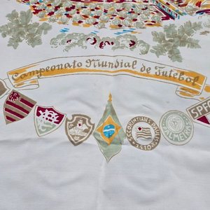 Mantel de Seda Raro: Campeonato Mundial de Fútbol 1950 - imagen 5