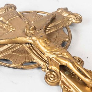 Crucifijo de Bronce Dorado Vintage - 38 cm - imagen 2