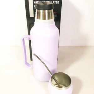 Termo "Vacuum" con Mate y Bombilla Violeta - imagen 3