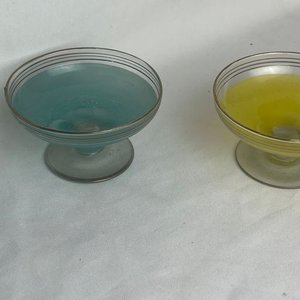 Set de 4 Copas de Vidrio Esmerilado con Detalles Dorados - imagen 6