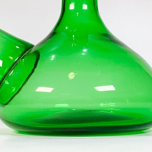 Decantador de Vidrio Verde para Vino con Tapón de Corcho - imagen 3