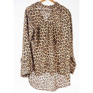 Blusa Zara Animal Print Manga Larga Talle L - imagen 2