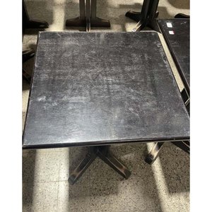 Par de Mesas Bar Cuadradas Delfino Álvarez Madera Lustre Detallado - imagen 2