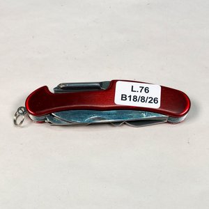 Navaja Multiuso de Metal Roja y Plateada - imagen 2