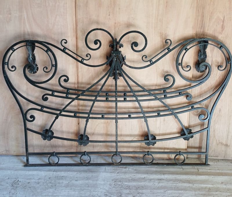 Reja Antigua en Hierro Forjado con Apliques Decorativos - imagen 7