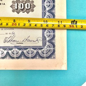 Lote de 6 Acciones David & Cia. S.A. de los años 60s con Timbres Fiscales - imagen 5