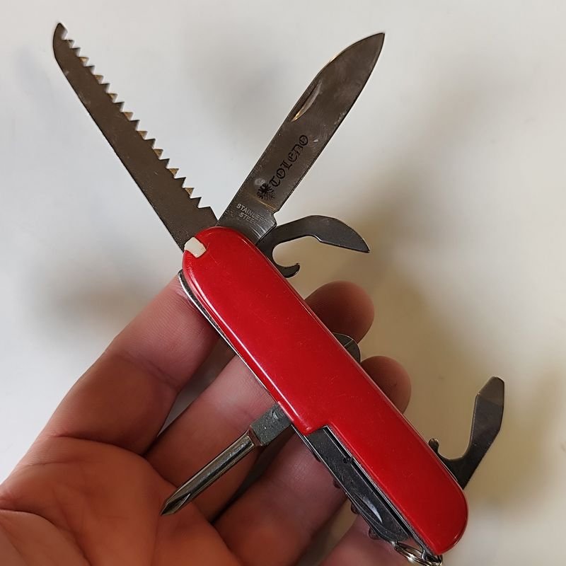 Navaja Multiuso Toledo Sellada Acero Inoxidable