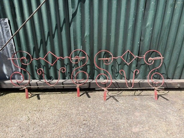 Set de 2 Porta Macetas de Hierro Forjado Estilo Rústico