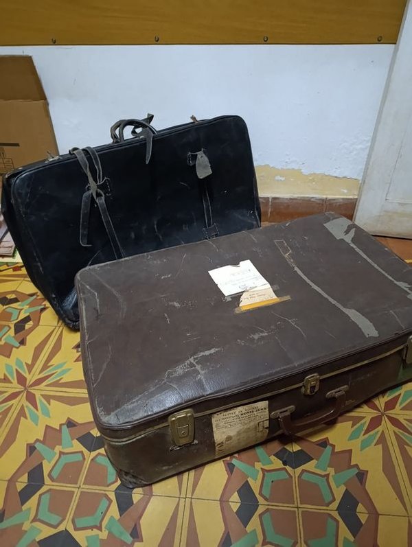 2 Valijas Antiguas de Viaje Estilo Vintage