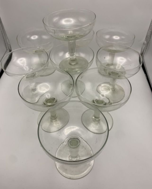 Colección de copas de champán vintage