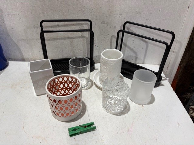 Set de Vasos Decorativos para Cepillos y Otros