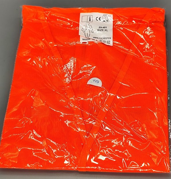 Chaleco Reflectivo Naranja Talle XL