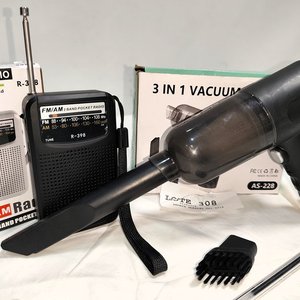 Radio Portátil AM/FM a Pilas y Aspiradora Recargable para Teclados - imagen 4