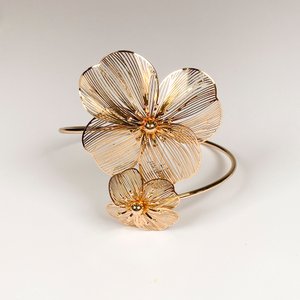Pulsera de Brazo Fantasía con Flores Doradas - imagen 2