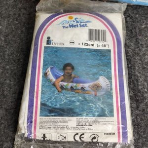 Lote de 3 Juguetes Inflables y Lanzador: Pelota Tortugas Ninja y Flotador Intex - imagen 2