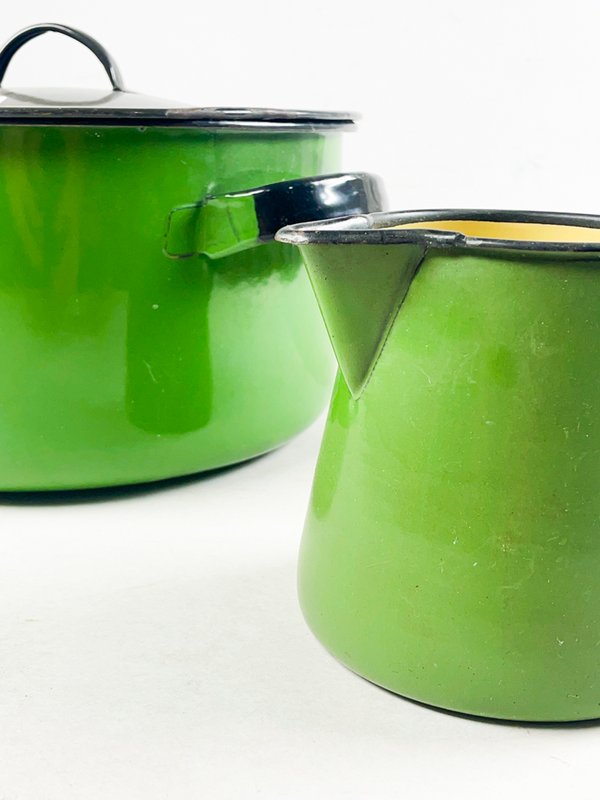 Dos piezas esmaltadas verdes para decorar tu hogar - imagen 4