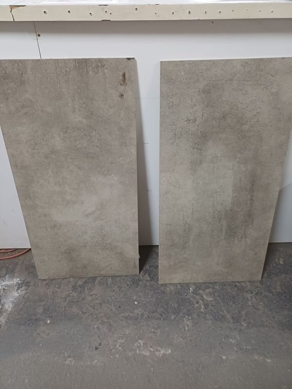 14 Porcelanatos Grises 90x45 cm
